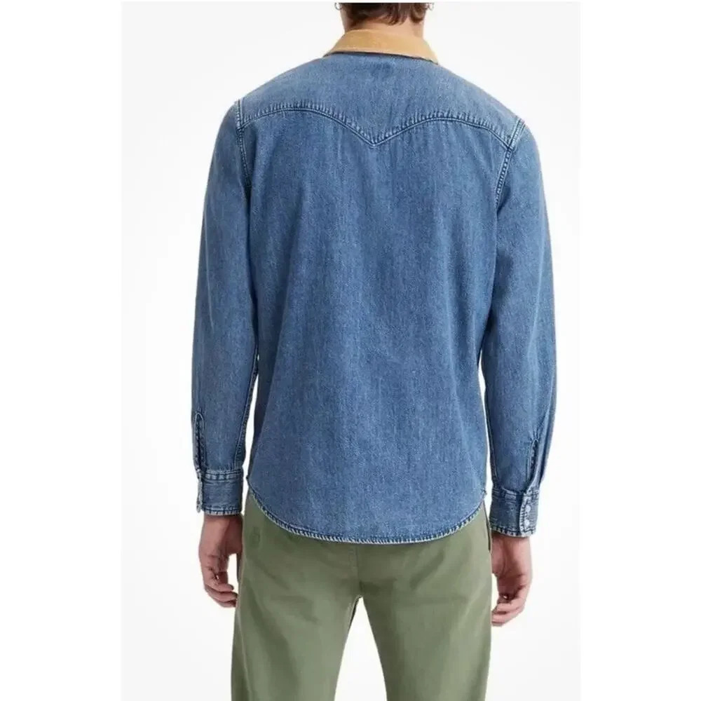 Levi's Men's Classic Western Shirt Mccaren Mid Wash XX-Large 857450118